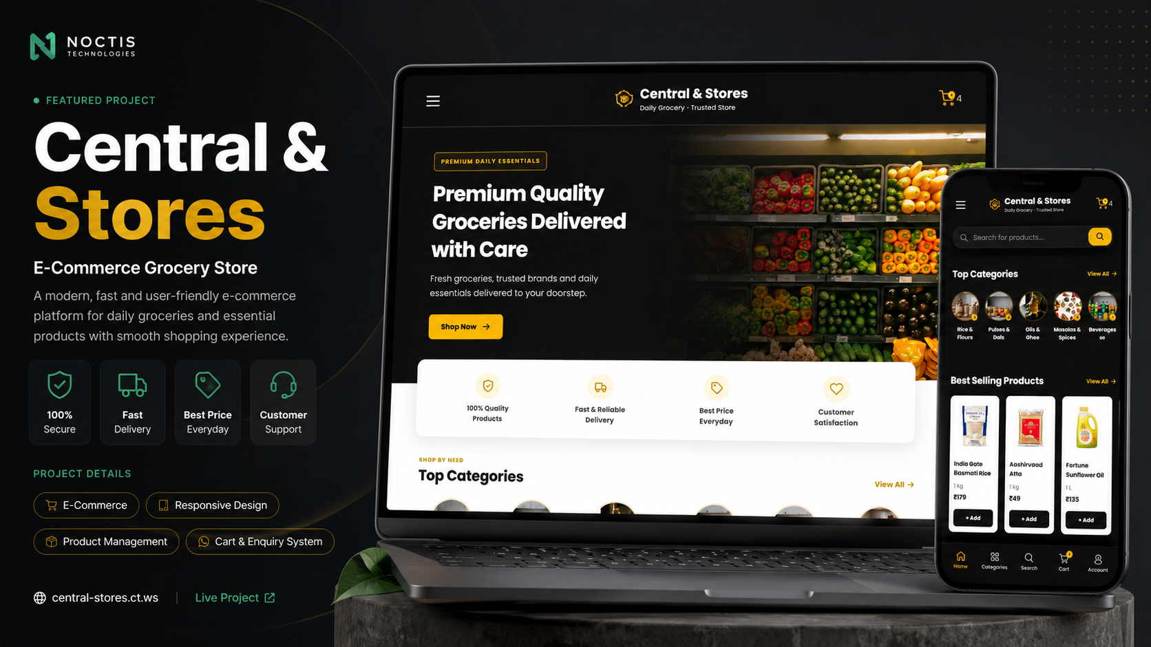 Central and Stores Website Preview